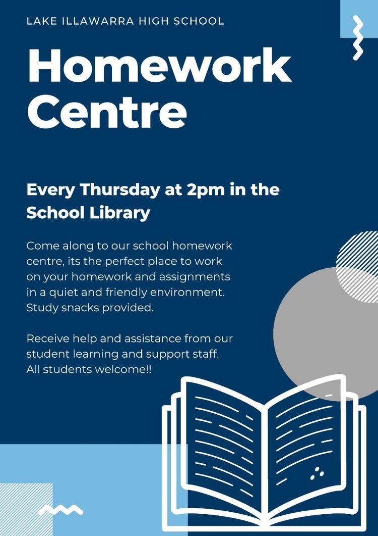 Homework Centre Information